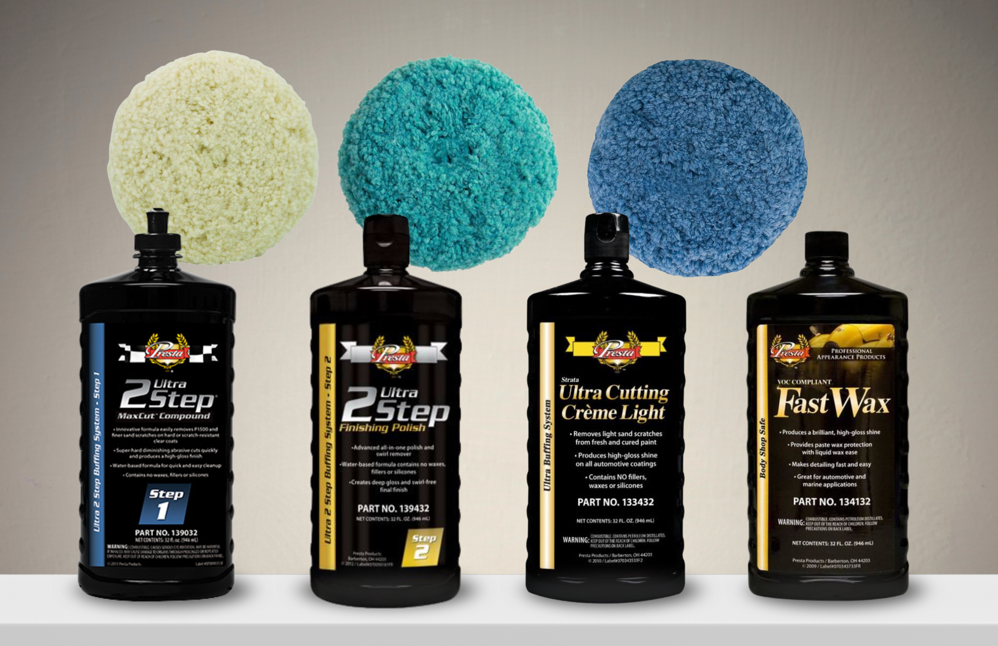 Complete Epoxy & Polyester Surfboard Polishing Kit – 3 Steps, Professional Results