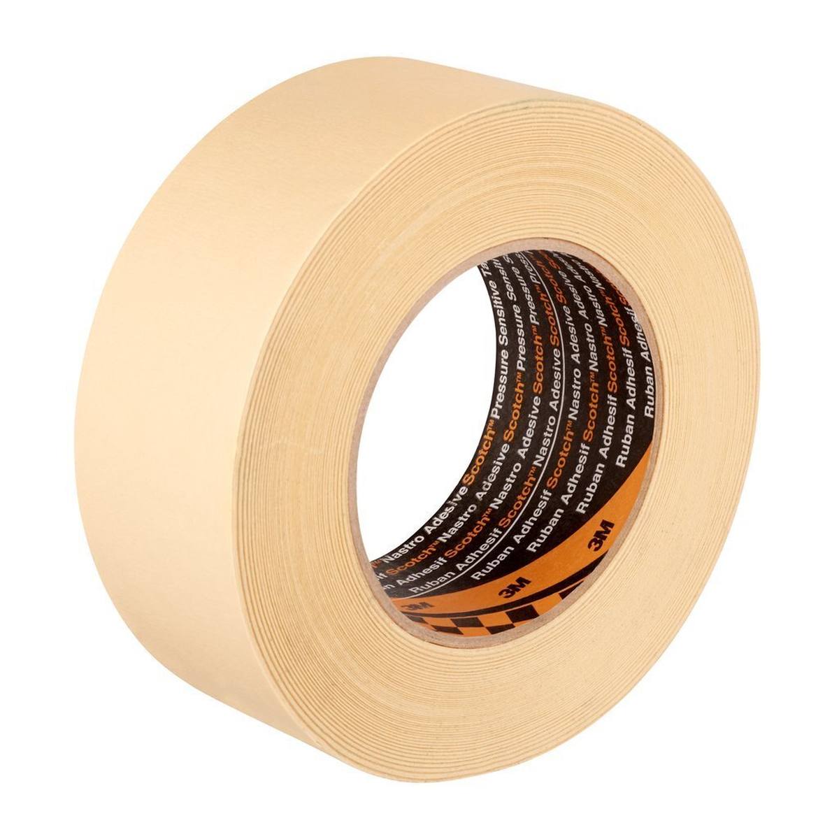 3M 48mm Scotch high performance masking tape 233, beige, stretch factor 30%